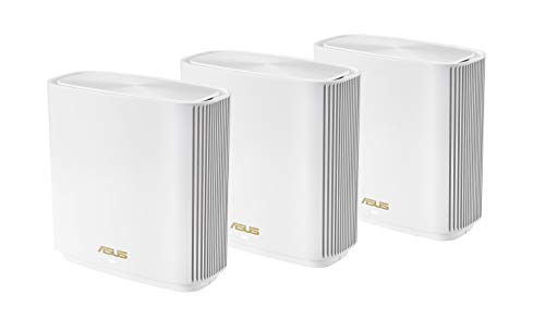 Asus Ai Mesh AX-WLAN System ZenWiFi XT8 (2in1 Mesh Zugangspunkte-Set, AX6600 WiFi 3X Gigabit LAN, 2.5G WAN, App Steuerung, Roaming, AiProtection) weiß + ZenWiFi AX (XT8) Router (1er + 1er) von ASUS