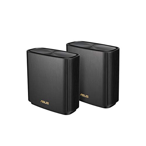 Asus Ai Mesh AX-WLAN System ZenWiFi XT8 Weiß kombinierbarer Router (Tethering als 4G und 5G Router-Ersatz, 2in1 Mesh Zugangspunkte-Set, 3x Gigabit LAN, 2.5G WAN, App Steuerung, Roaming, AiProtection) von ASUS