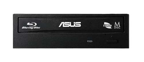 Asus BW-16D1HT Retail Silent interner Blu-Ray Brenner (16x BD-R (SL), 12x BD-R (DL), 16x DVD±R, Retail, BDXL, Sata) schwarz von ASUS
