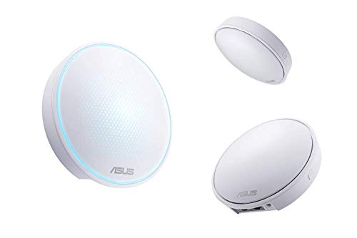 Asus Lyra Mini Mesh WLAN System (Wi-Fi 5 AC1300 Dual-Band, Ai Mesh, App Steuerung, Roaming, LAN Backhaul, AiProtection, 3in1 Adapter Set) von Asus