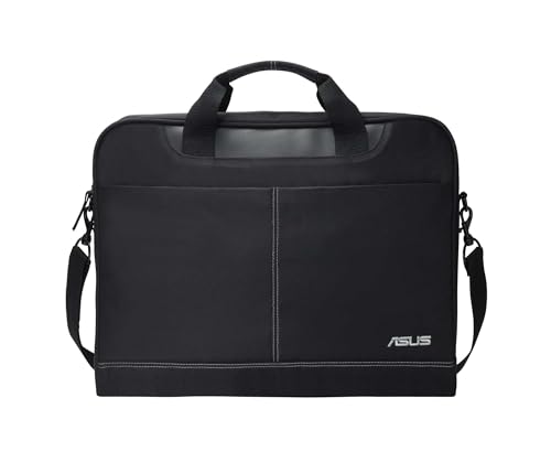 Asus Nereus Tasche (bis zu 16 Zoll, gepolstert, verstellbarer Schultergurt, für Notebook) schwarz von ASUS