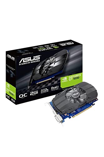 Asus Phoenix GeForce PH-GT1030-O2G Grafikkarte (Nvidia, PCIe 3.0, 2GB GDDR5 Speicher, HDMI, DVI) von ASUS