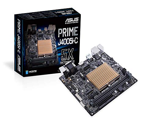 Asus Prime J4005I-C Mainboard (Intel Celeron SoC, Thin Mini ITX, 2x DDR4, 1x SATA 6Gb/s, USB 3.1) von ASUS