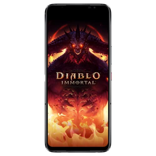 Asus ROG Phone 6 5G Smartphone (16+512GB, 6,78" FullHD+ 165Hz AMOLED Display, Snapdragon™ 8+ Gen1, Triple Kamera 50MP, 6000mAh Akku), Diablo Immortal Edition mit exklusivem Zubehör, Hellfire Red von ASUS