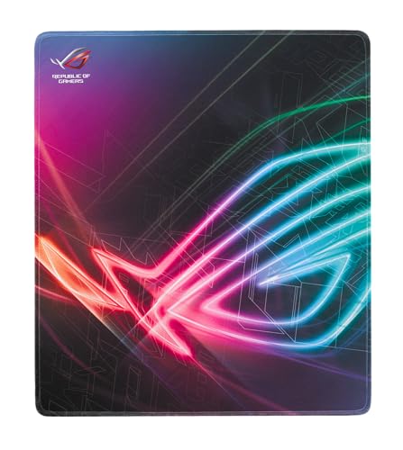 Asus ROG Strix Edge vertikales Gaming Mauspad (optimierte Stoffoberfläche, vollfarbige Nähte, rutschfeste Unterseite),400x450x2 mm von ASUS