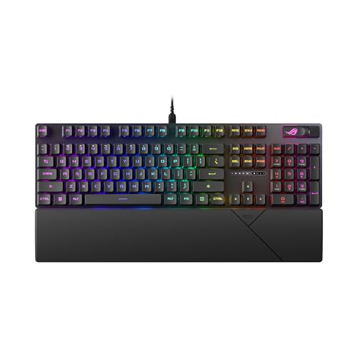 Asus ROG Strix Scope II Mechanische Tastatur, ABS, ROG RX Red, Schwarz - Layout Italienisch von ASUS