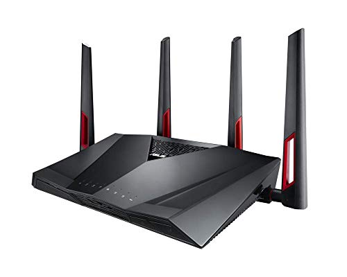 Asus RT-AC88U Gaming Router (Ai Mesh WLAN System, WiFi 5 AC3100, Gaming Engine, 1.4 GHz DC CPU, Alexa & IFTTT & App Steuerung, AiProtection, USB 3.0, Router bis zu 200 m²) von ASUS