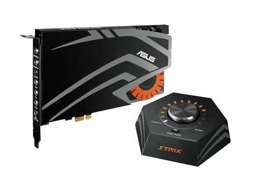 Asus Strix Raid Pro interne Gaming Soundkarte (PCI-Express, Kopfhörerverstärker, 116db SNR, Audio-Box) von ASUS