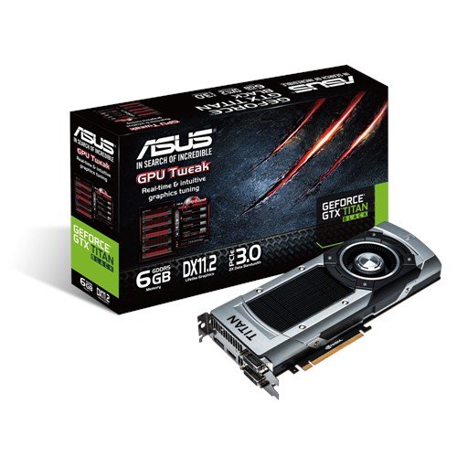 Asus VGA GTXTITANBLACK-6GD5 NVIDIA Grafikkarte (PCI-e, 6GB, GDDR5 Speicher, VGA 1, GPU) von ASUS