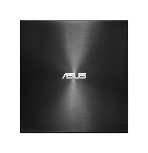 Asus ZenDrive U7M externer DVD-Brenner (für Apple MacBook & Windows PCs/Notebooks, inkl. 2x M-Disk Rohlingen, Brennsoftware & Nero Backup App, M-Disc Support, USB 2.0) schwarz von ASUS