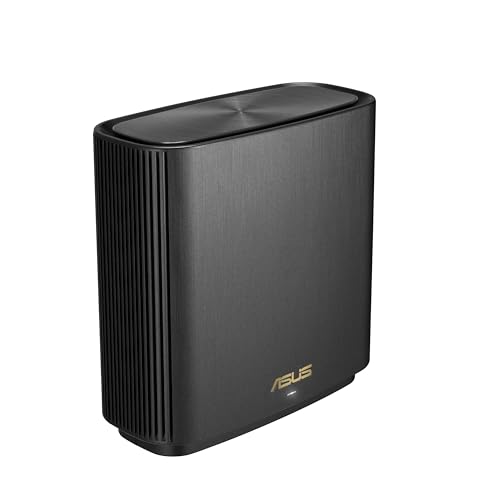Asus ZenWiFi AX (XT8) Router (Ai Mesh WLAN System, WiFi 6 AX6600, Tri-Band, 3x Gigabit LAN, 2.5G WAN, AiProtection, USB 3.0, 160 MHz) schwarz von ASUS