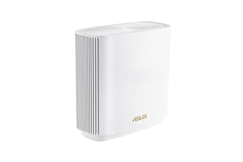 Asus ZenWiFi AX (XT8) Router Weiß kombinierbarer Router (Tethering als 4G und 5G Router-Ersatz, Ai Mesh WLAN System, WiFi 6 AX6600, Tri-Band, 3x Gigabit LAN, 2.5G WAN, AiProtection, USB 3.0, 160 MHz) von ASUS