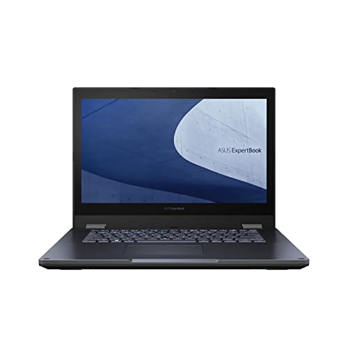 ExpertBook B2 Flip Convertible Laptop | 14" FHD entspiegeltes IPS Display | Intel Core i7-1260P | 16GB RAM | 512GB SSD | Intel UHD Grafik | Windows 11 Pro | QWERTZ Tastatur | Black von ASUS