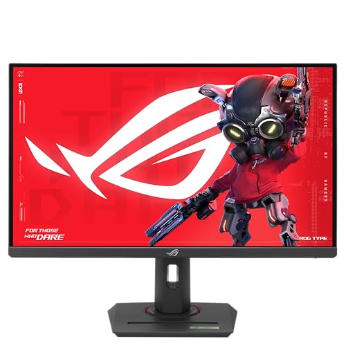 ASUS ROG Strix XG27UCG - 27 Zoll 4K UHD Gaming Monitor - Dual-Modus 4K bei 160 Hz FHD bei 320 Hz, 1ms GtG, G-Sync, FreeSync, AdaptiveSync, ELMB, HDR - FastIPS Panel, 16:9, DP, HDMI, 15W USB-C, ergon von ASUS