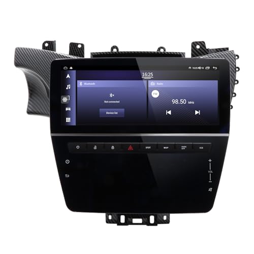 12,3 Zoll Android 12 Autoradio für Maserati GT GC GranTurismo 2007–2017 Auto GPS Navigation Carplay Stereo 22,4 cm Klimaanlage Kohlefaser 6+128GB-LHD von ASVEGE