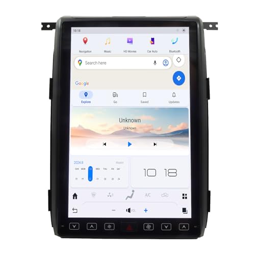 36,6 cm (14,4 Zoll) Autoradio für Ford F150 2013–2014 SNYC 1 & Sync 3, T-Style Android 12.0 System Touchscreen Multimedia-Player 8G + 128G integriertes Carplay Android Auto-Navigation WiFi Bluetooth von ASVEGE