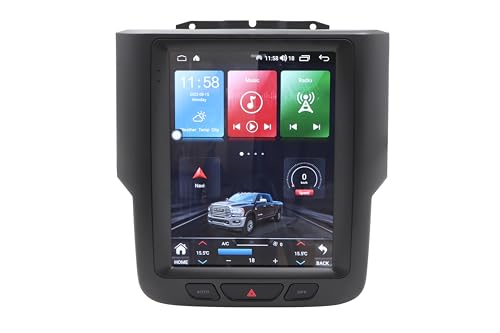 9,7 Zoll Autoradio für Dodge Ram 2013-2018 1500 2500 3500, T-Style Android 12.0 System Touchscreen Multimedia Player 4G + 64G Built in Carplay Android Auto Navigation WiFi Bluetooth SWC 9,7 Zoll Autoradio für Dodge Ram 2013-2018 1500 2500 3500, T-Style Android 12.0 System Touchscreen Multimedia Player 4G + 64G Built in Carplay Android Auto Navigation WiFi Bluetooth SWC von ASVEGE