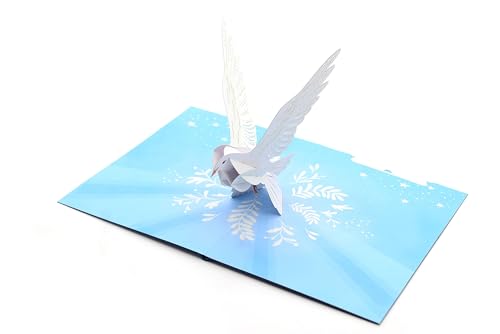 3D Pop Up Weiße Taube Karte Handgemachte Karte Geburtstagskarte Grußkarte Frieden Besserung Besserung Besserung Taufe Hochzeit Ordination Trauung Erstkommunion von ASVP Shop