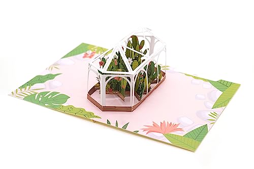Terrarium 3D Pop Up Karte, Thinking of You Karte, Handgemachte Grußkarte, Geschenk für Freunde und Familie, Dankeskarte, Geburtstagskarte von ASVP Shop