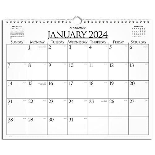 AT-A-GLANCE 997-1-24 Monats-Wandkalender 2024, 38,1 x 30,5 cm, mittelgroß, Business von AT-A-GLANCE