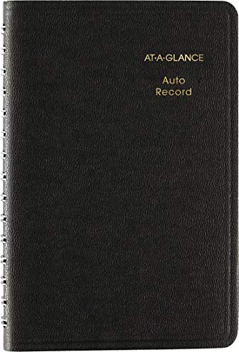 AT-A-GLANCE Auto Mileage Log Record Book, 9,5 x 15,5 cm, Schwarz (AAG8013505) von AT-A-GLANCE