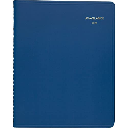 AT-A-GLANCE Monatsplaner 2023, 22,9 x 27,9 cm, groß, 15 Monate, modische Farbe, Blau (7025020) von AT-A-GLANCE