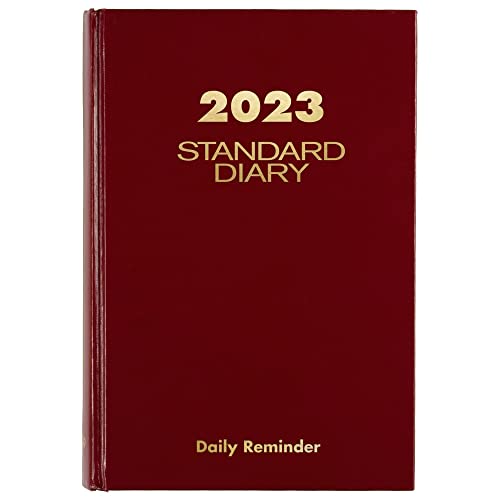 AT-A-GLANCE Tageskalender 2023, Standard-Tagebuch, 14 x 21 cm, klein, Hardcover, rot (SD38913) von AT-A-GLANCE