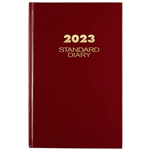 AT-A-GLANCE Tageskalender 2023, Standard-Tagebuch, 19,5 x 30,5 cm, groß, Hardcover, Rot (SD37613) von AT-A-GLANCE