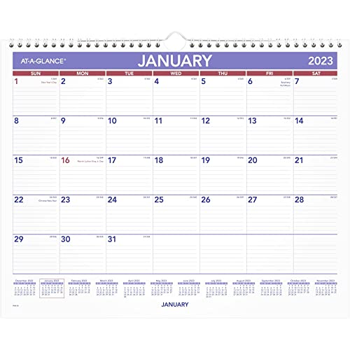 AT-A-GLANCE-Wandkalender 2023, 38,1 x 30,5 cm, mittelgroß, monatlich (PM828) von AT-A-GLANCE