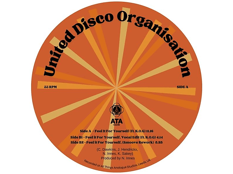 United Disco Organisation - Feel It For Yourself (Vinyl) von ATA RECORD