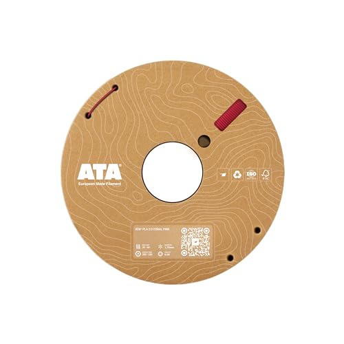 ATA® Premium PLA 2.0 Filament, European Made, 1.75mm 3D Drucker Filament, 1 KG Spool, ≤0.03mm Max Tolerance backed by 3-Axis Laser Precision (Korallenrosa, 1kg) von ATA