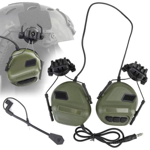ATAIRSOFT Airsoft Mikrofon Headset für Airsoft Helm Tactical Headset Kopfhörer mit Mikrofon Wasserdicht Outdoor Paintball Militär Ausrüstung Tactical Gear Zubehör ATAIRSOFT Airsoft Mikrofon Headset für Airsoft Helm Tactical Headset Kopfhörer mit Mikrofon Wasserdicht Outdoor Paintball Militär Ausrüstung Tactical Gear Zubehör von ATAIRSOFT