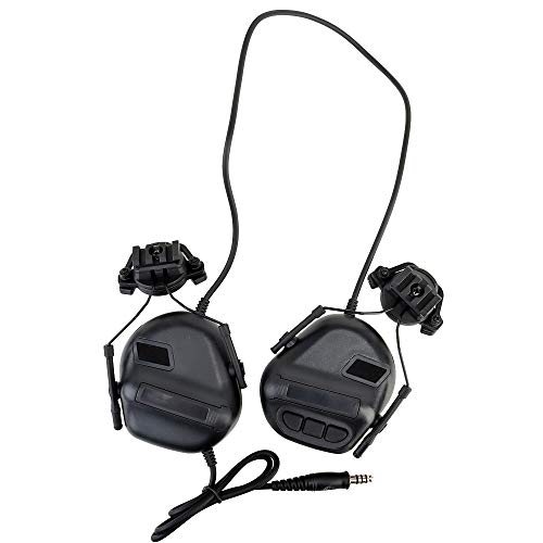 ATAIRSOFT Tactical Headset War Unlimited Power Gegensprechanlage mit Mikrofon wasserdichte Kopfhörer, Keine Rauschunterdrückungsfunktion (BK) von ATAIRSOFT