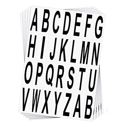 ATB-Foger 10 Blatt Vinyl-Alphabet-Aufkleber, selbstklebend, abnehmbar, selbstklebend, wasserdicht, langlebig, für Briefkasten, Schilder, Zuhause, Adressnummer (7,6 cm) von ATB-Foger