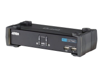 ATEN 2-Port USB DVI/Audio KVMP™ Switch, 1920 x 1200 Pixel, WUXGA, 3,78 W, Schwarz von ATEN Technology