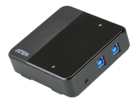 ATEN 2 x 4 USB 3.2 Gen1 Peripherie-Freigabe-Switch, 5 Gbit/s, Mikro-USB Typ-B, Schwarz, Kunststoff, 0 - 40 °C, -20 - 60 °C von ATEN Technology
