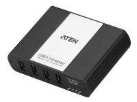 ATEN 4-Port USB 2.0 CAT 5 Extender, AV-Sender & -Empfänger, 100 m, Kabelgebunden, Schwarz, Weiß von ATEN Technology
