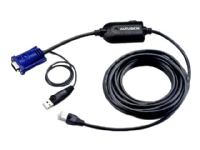 ATEN USB-VGA-KVM-Adapter, USB, USB, VGA, Schwarz, Blau, Metallisch, RJ-45, 1 x RJ-45 von ATEN Technology