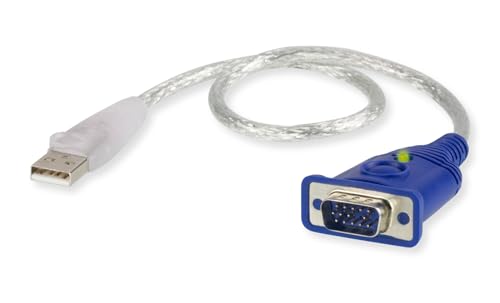 ATEN 2A-130G VGA/USB Adapter [1x VGA-Stecker - 1x USB 2.0 Stecker A] Transparent 0.35m von ATEN