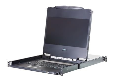 ATEN CL5716MW (D) 43cm Wide LCD KVM Switch, USB-PS/2,VGA, 16 Port, Tastaturlayout DE von ATEN