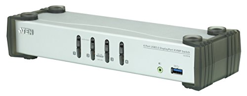 ATEN CS1914 4-Port USB 3.0 DisplayPort KVM Switch Silber von ATEN