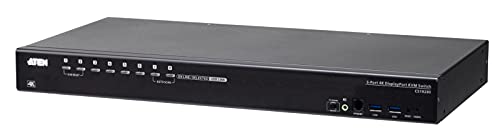 ATEN CS19208 8-Port USB3.0 4K DP KVM, Schwarz von ATEN