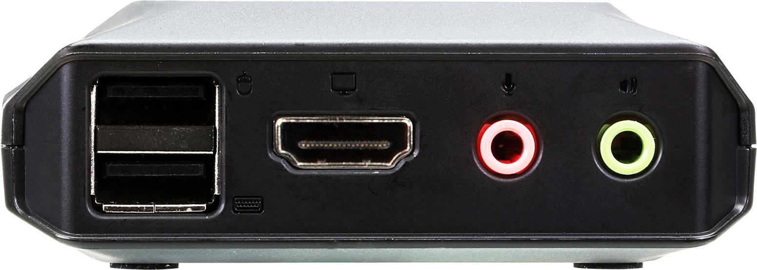ATEN CS22H - KVM-/Audio-/USB-Switch - 2 x KVM/Audio/USB - 1 lokaler Benutzer - Desktop von ATEN