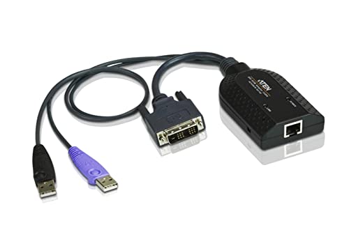 ATEN KA7166 DVI-USB-KVM-Adapterkabel, schwarz von ATEN