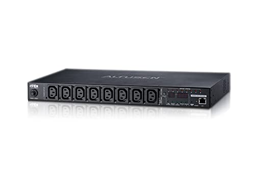 ATEN PE6208G IP-Fernschaltsteckdose, 8 Port, 1HE, 7xC13, 1x C19, 16A, Energiemessung, schwarz ATEN PE6208G IP-Fernschaltsteckdose, 8 Port, 1HE, 7xC13, 1x C19, 16A, Energiemessung, schwarz von ATEN