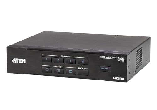 ATEN UC3430 CAMLIVE PRO 4K HDMI-zu-USB-Videokreuzschiene mit 4 Eingängen von ATEN
