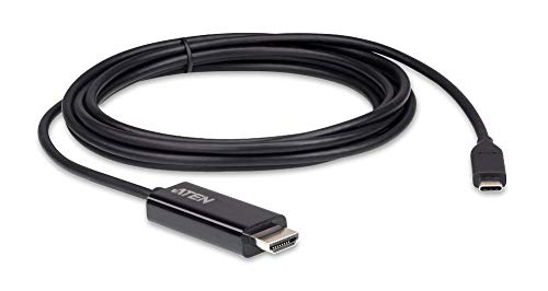 ATEN USB-C® / HDMI Adapterkabel USB-C® Stecker, HDMI-A Stecker 2.70m Schwarz UC3238 USB-C®-Displa von ATEN