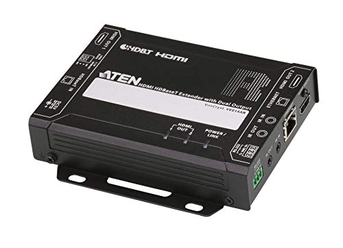 ATEN VE814AR AV Receiver Black VE814AR, 4096 x 2160 Pixels, W126416655 (VE814AR, 4096 x 2160 Pixels, AV Receiver, 150 m, Wired, 3D, HDCP) von ATEN