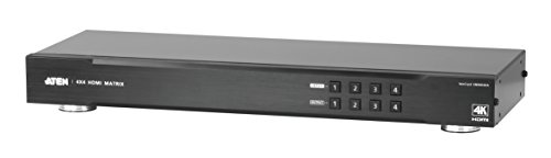 ATEN VM0404HA 4 x 4 4K HDMI Audio/Video Matrix Switch Schwarz von ATEN