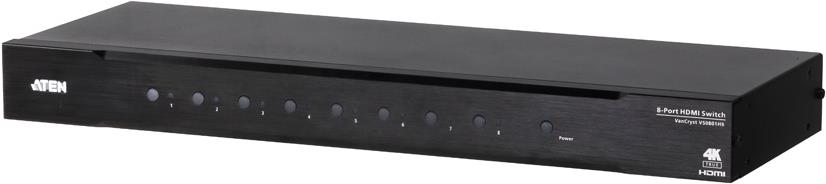 ATEN VS0801HB 8-Port True 4K HDMI Switch - Video/Audio-Schalter - 8 x HDMI - an Rack montierbar von ATEN
